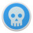 Skull blue Icon